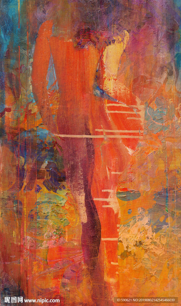 抽象油画