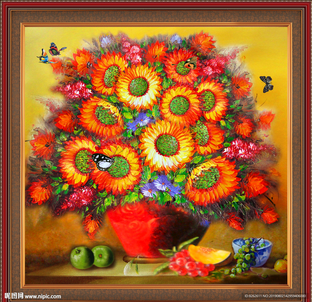 花卉油画