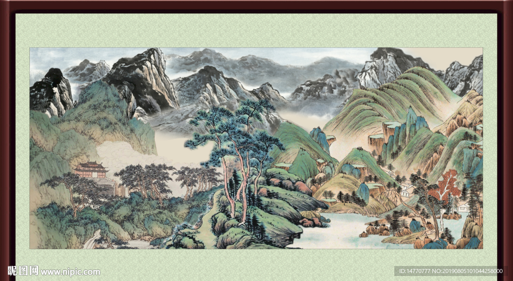 巨幅山水画
