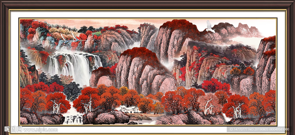巨幅山水画