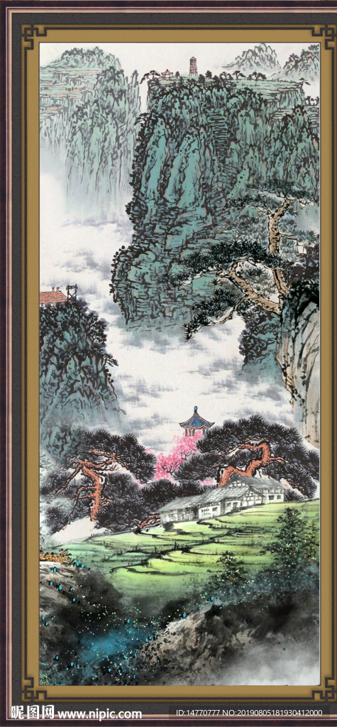 巨幅山水画