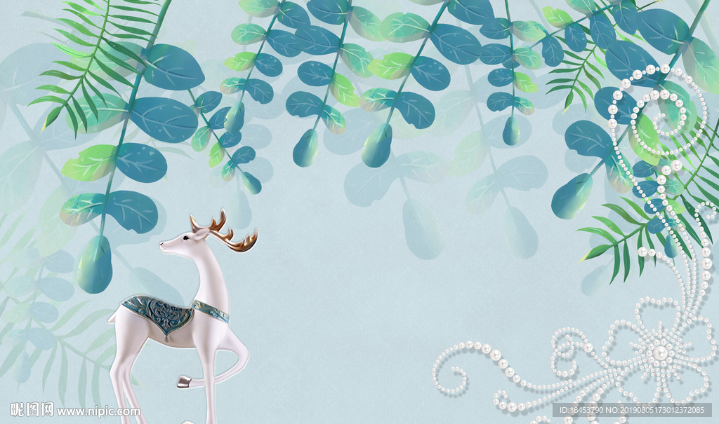 唯美电视背景墙