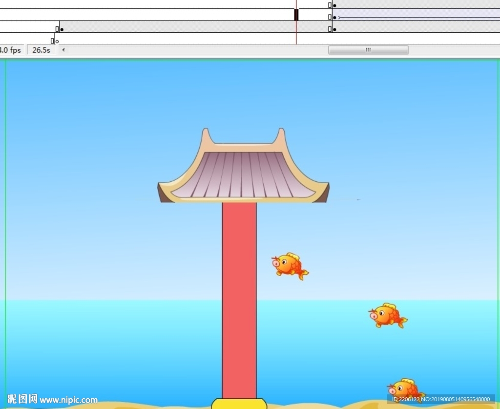 鲤鱼跃龙门古代成语30秒动画