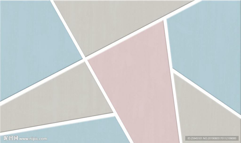 几何背景墙