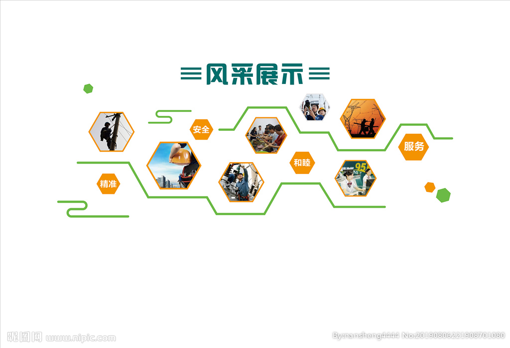 风采展示 文化墙 照片墙