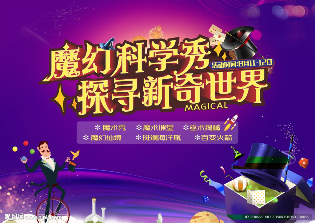 魔幻科学展板