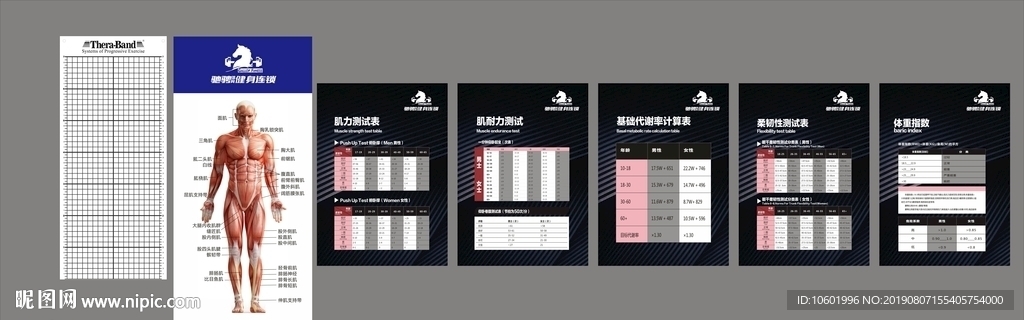 健身体能测试表