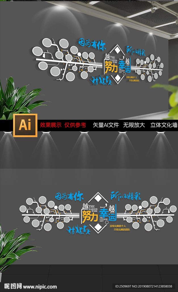 企业员工风采照片墙设计