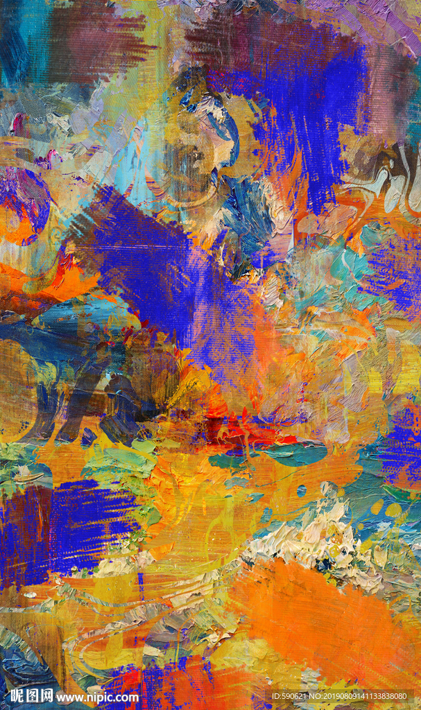 抽象油画