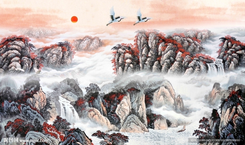 客厅山水装饰画