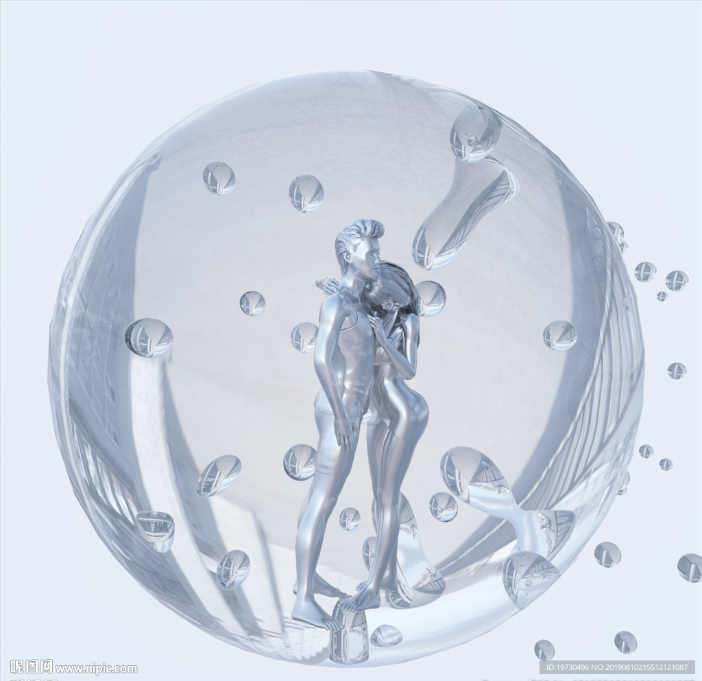 爱情 C4D模型