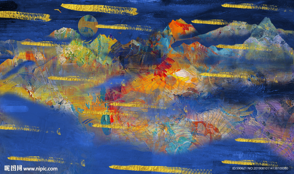 抽象油画