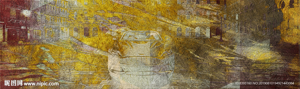 现代大堂壁画