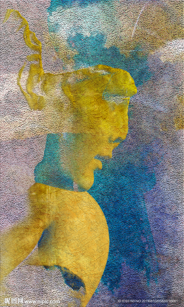 线条油画