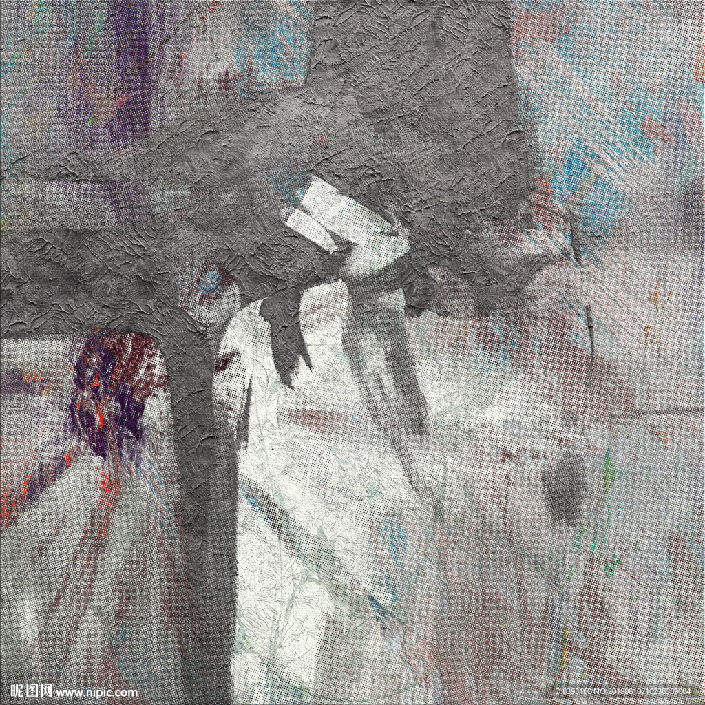 线条纹理饰画