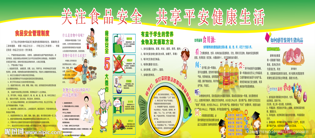 食品安全  展板  PSD