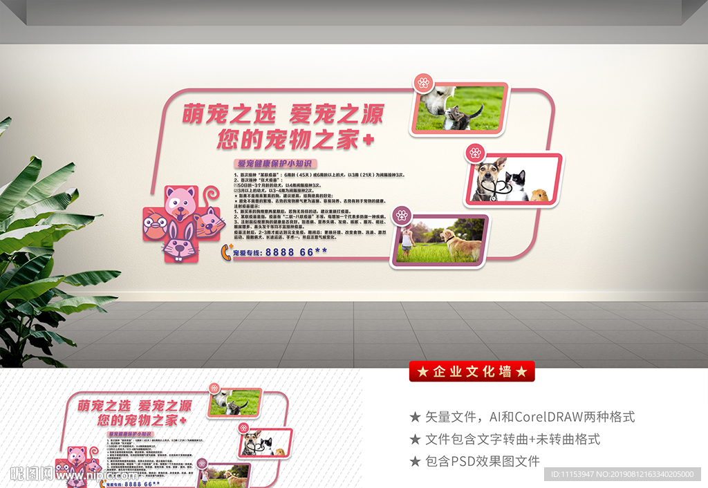 宠物之家文化墙