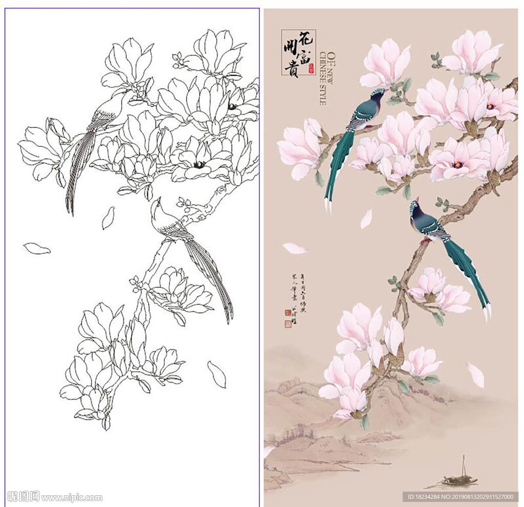 花开喜鹊