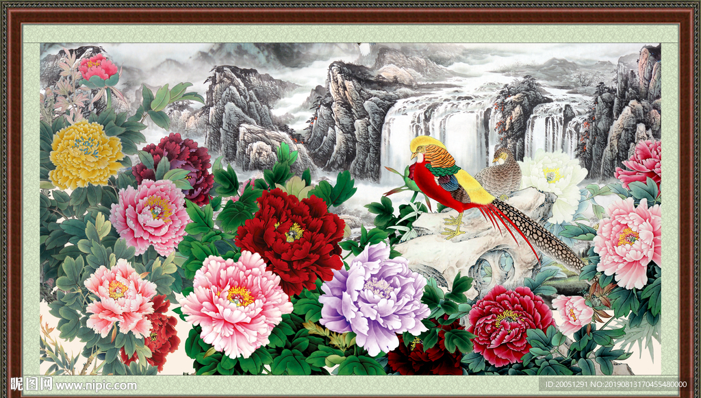 国画牡丹