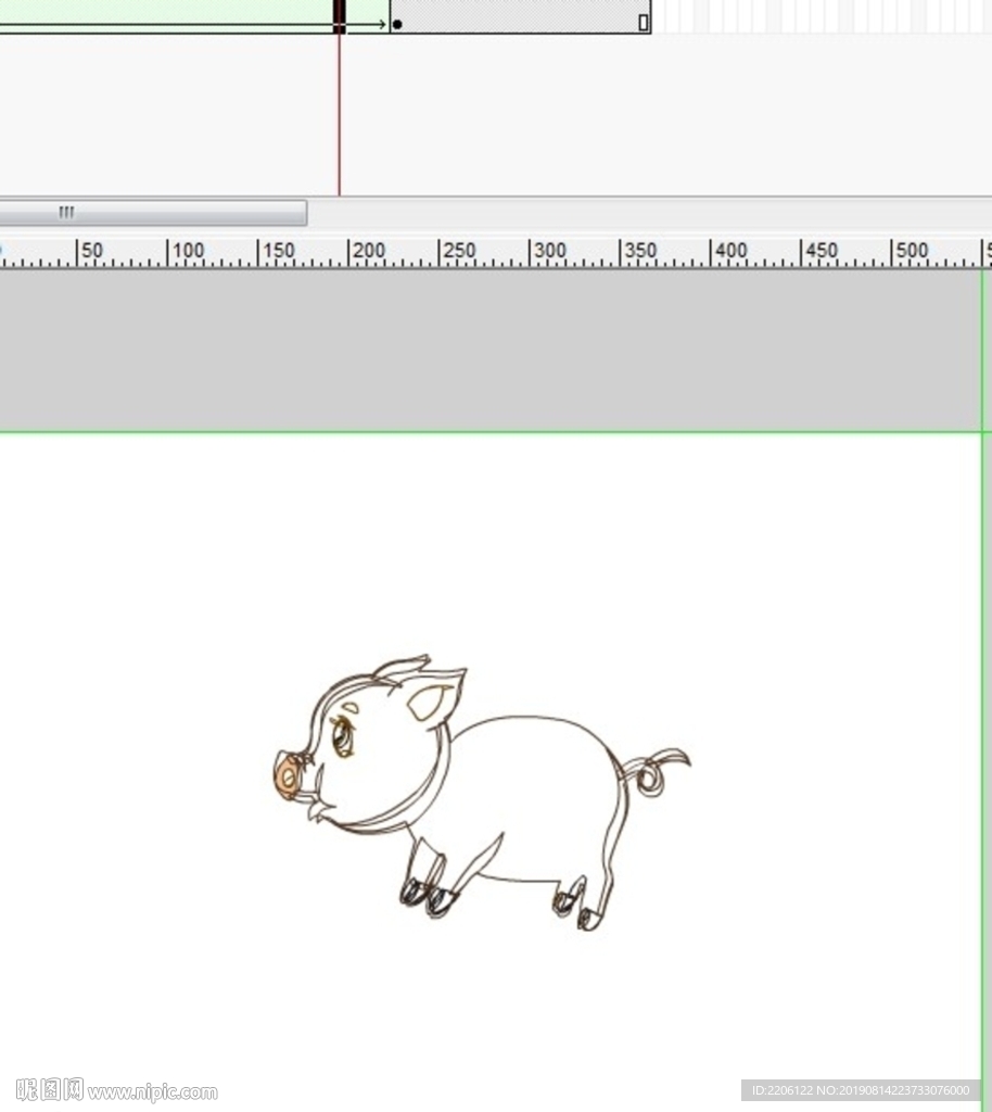 pig猪形状补间动画3秒动态应