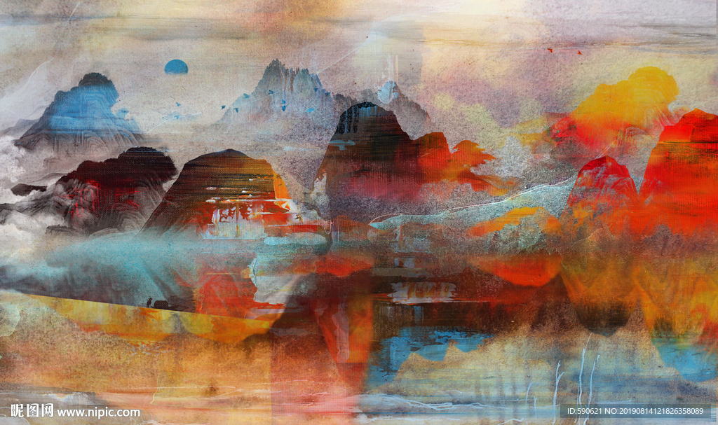 抽象油画