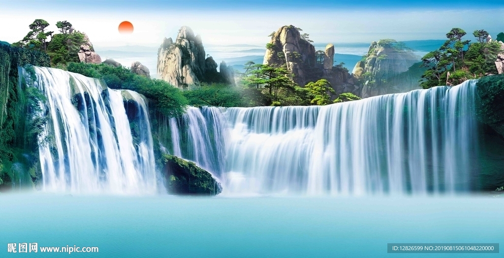 客厅山水装饰画