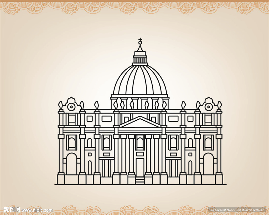欧式建筑 素描城市