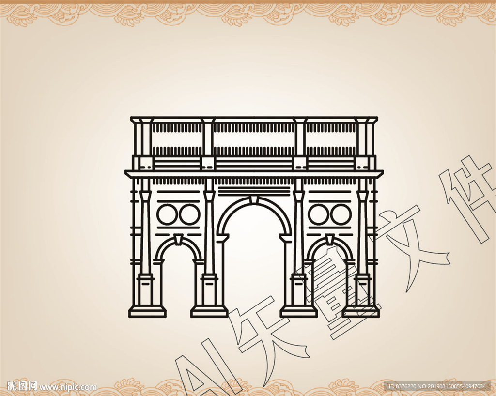 欧式建筑 素描城市