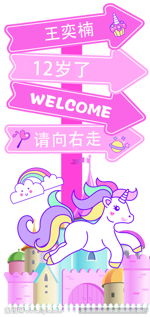 生日指示牌