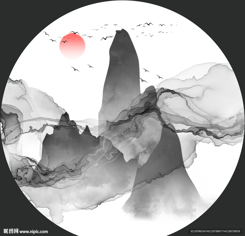 中国风水墨画