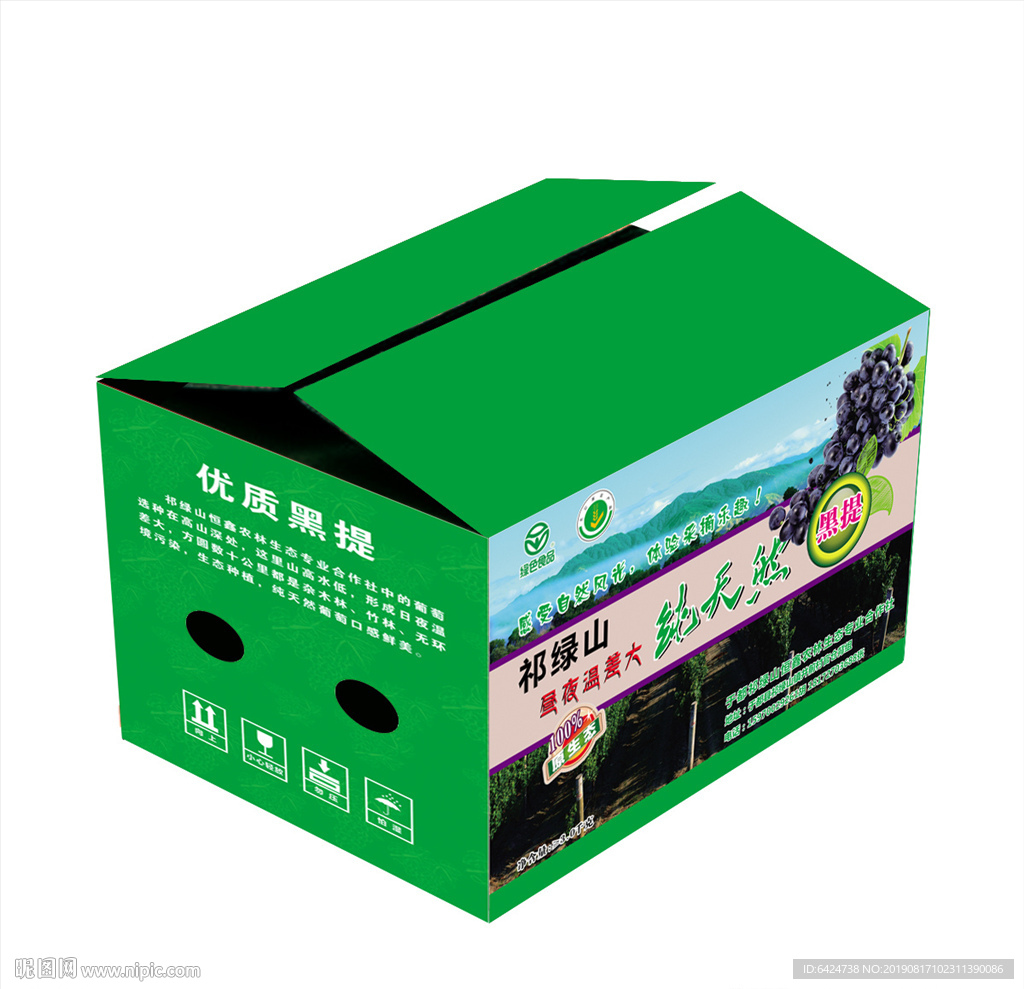 黑提包装 展开图