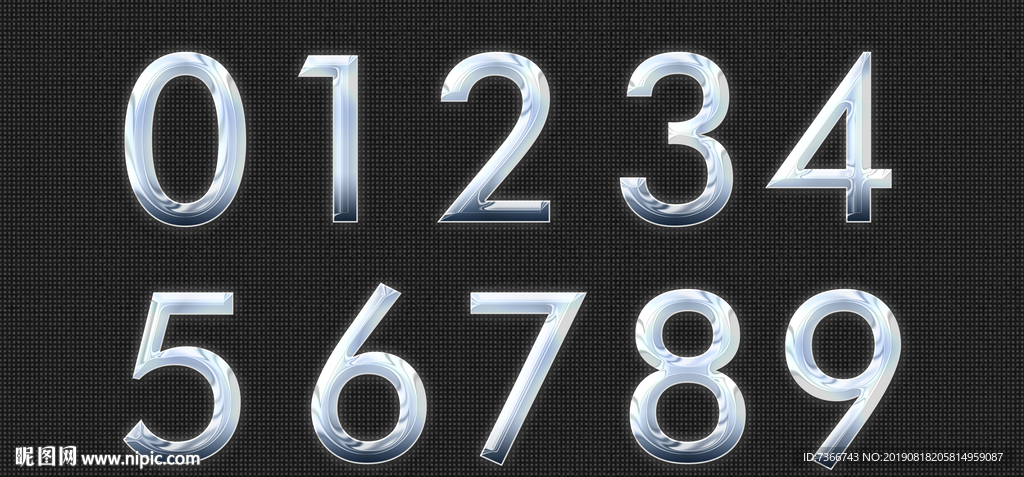 数字 字体效果