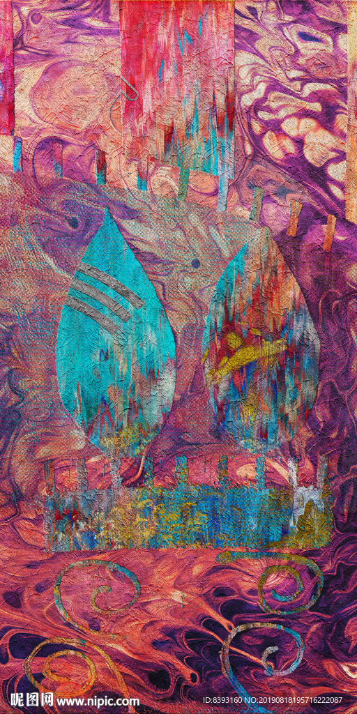 抽象无框画