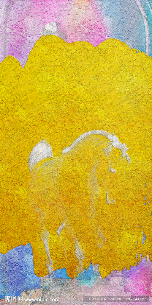 线条纹理饰画
