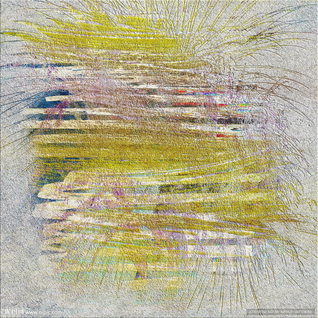 油墨颜料抽象画