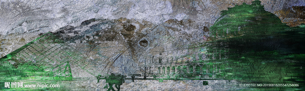 色彩抽象画