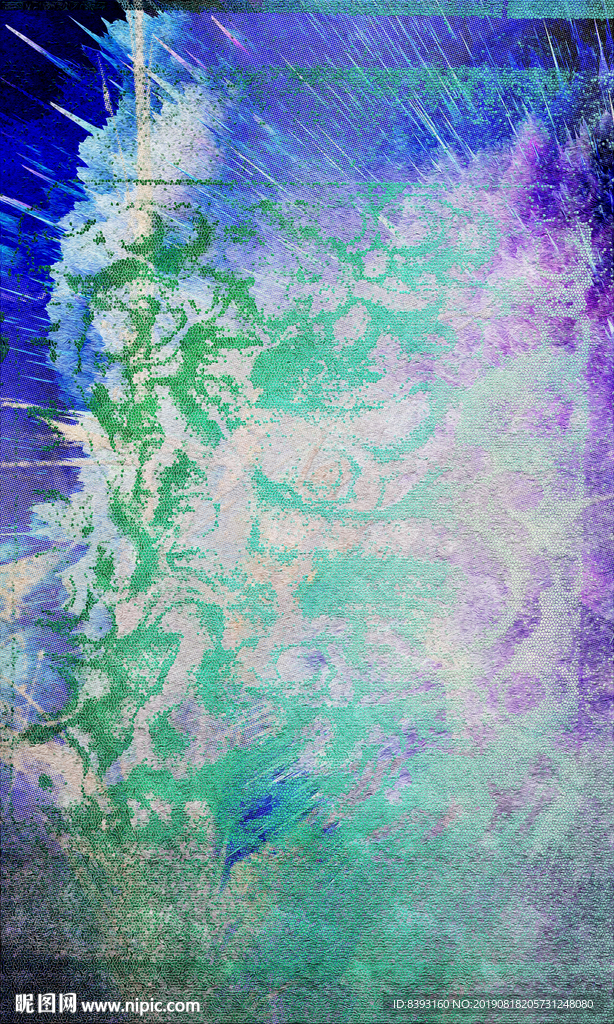 墨迹油画