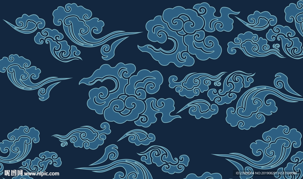 祥云背景墙 古典祥云背景