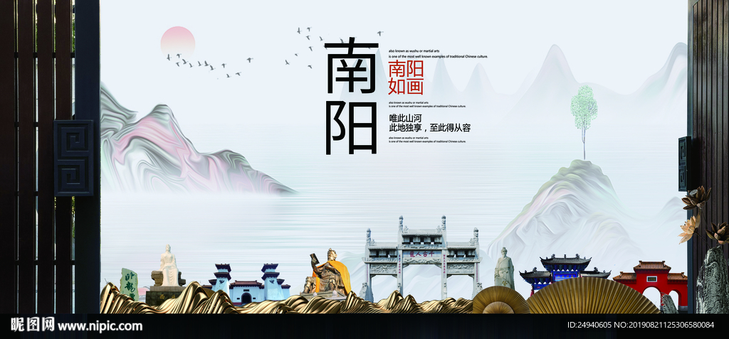 南阳印象中国风城市形象海报广告