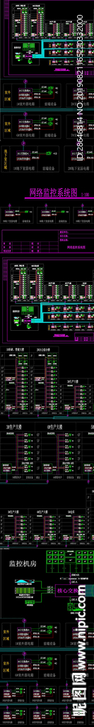 某办公楼网络监控系统CAD图