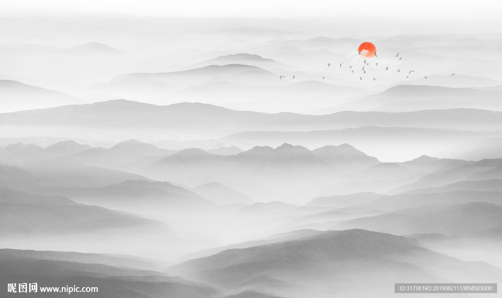 水墨山水画