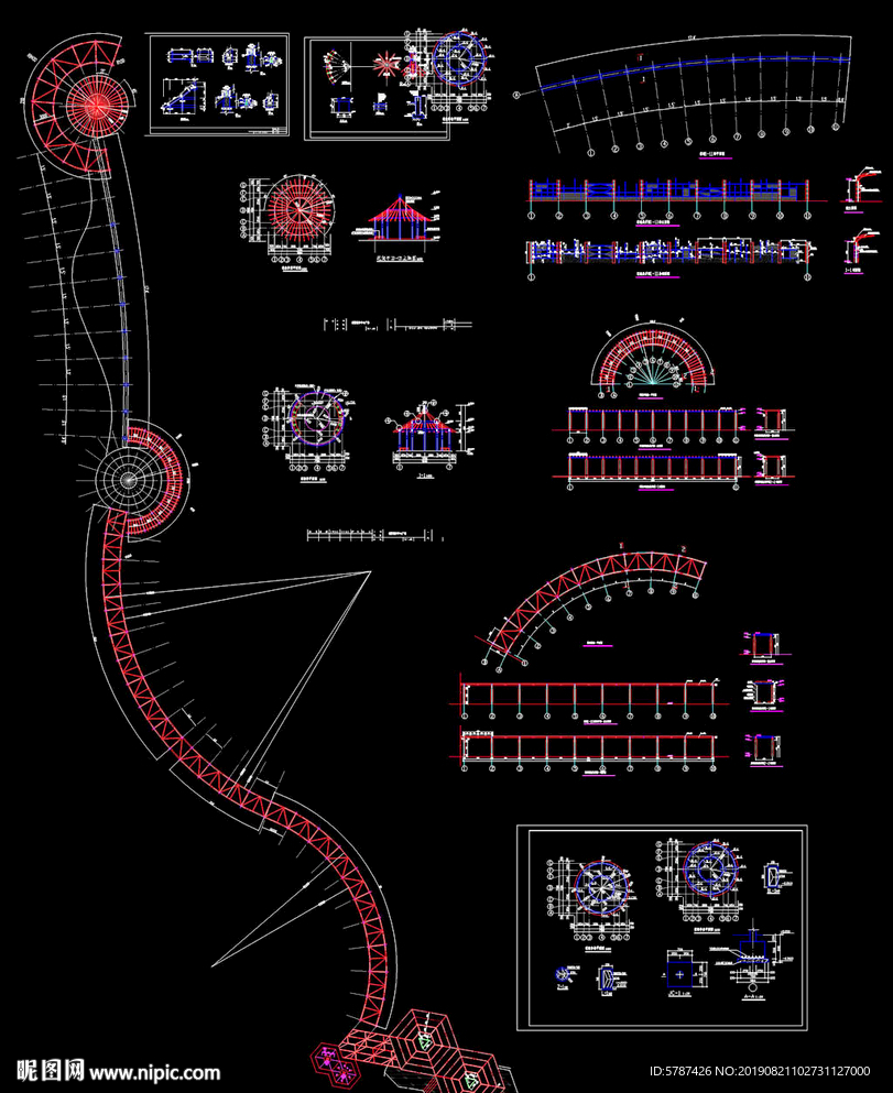 花架建筑图纸