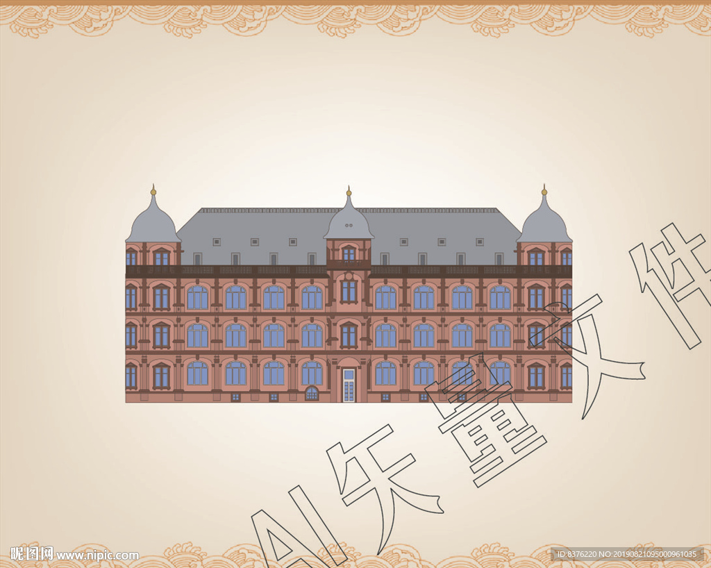 欧式建筑 素描城市 罗马