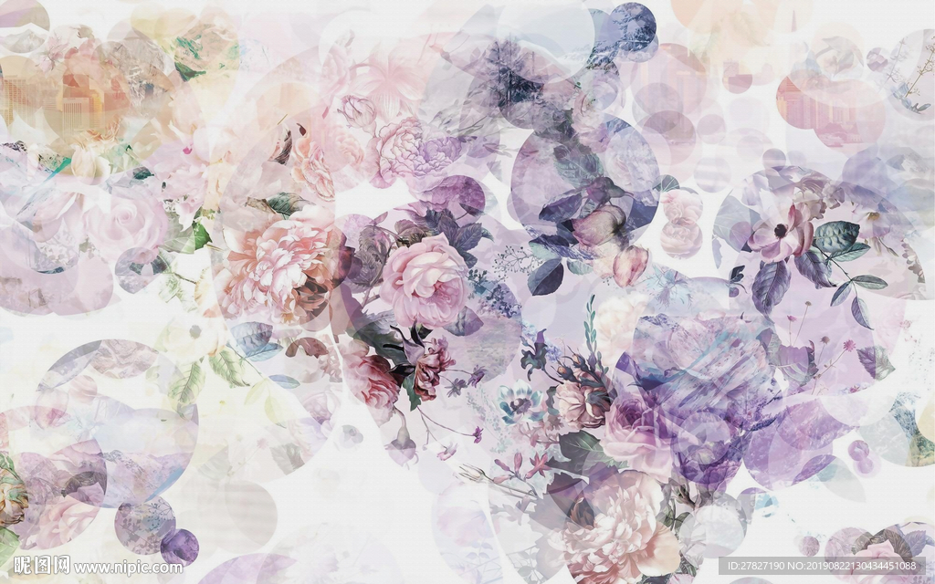 浪漫玫瑰 油画花朵 唯美