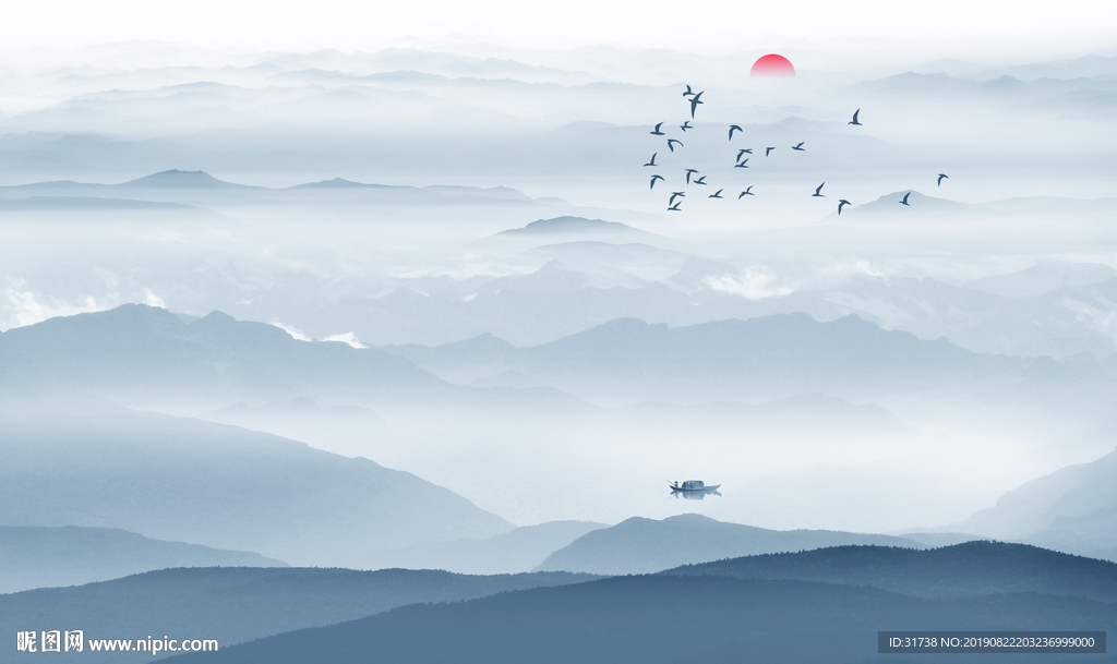 新中式山水画
