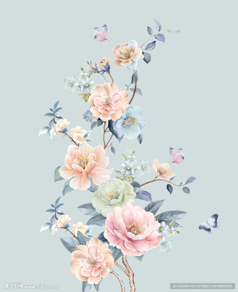 手绘花