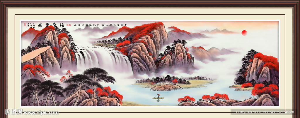 鸿运当头国画