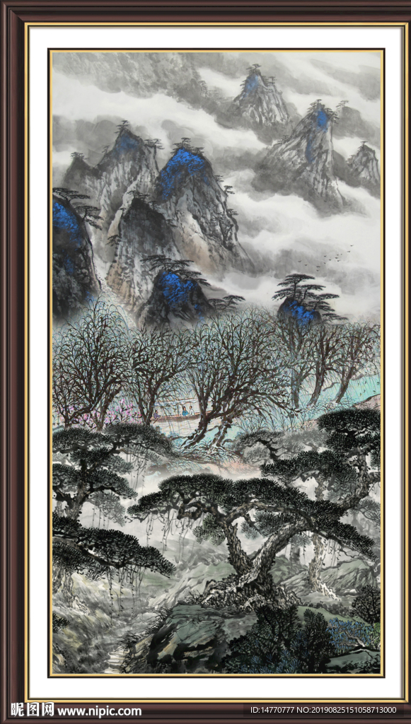 竖幅国画
