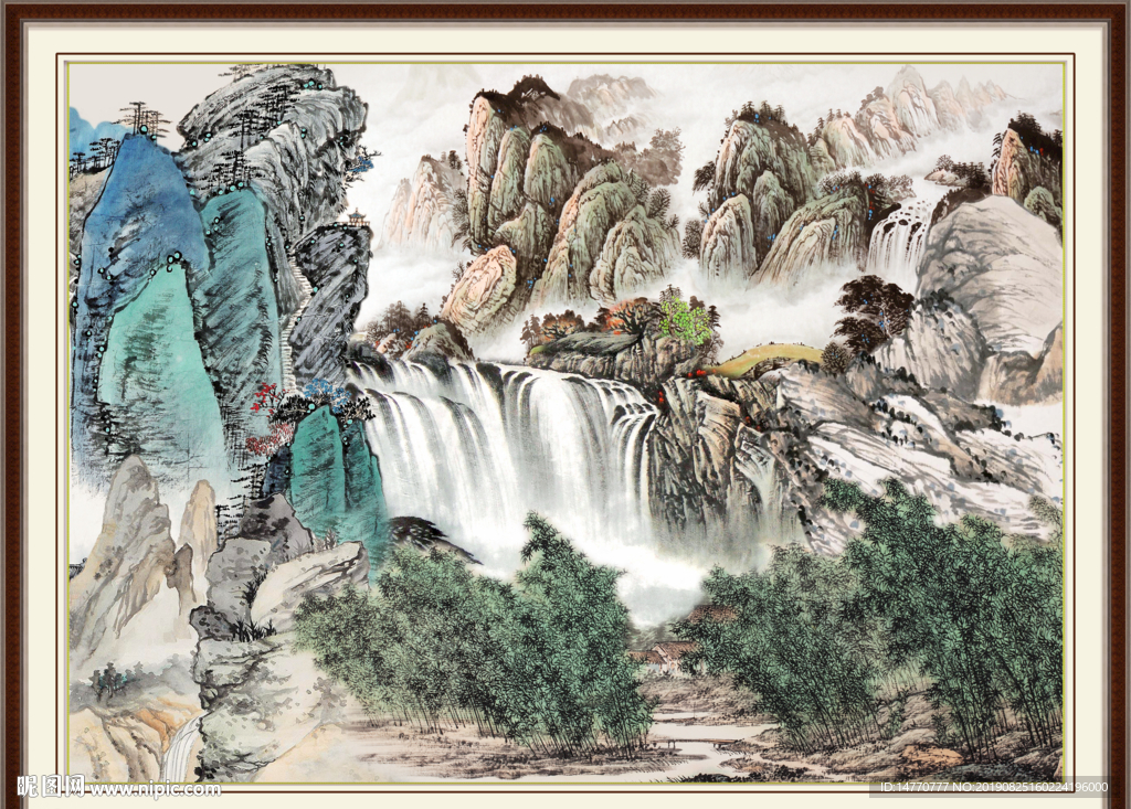 巨幅山水画