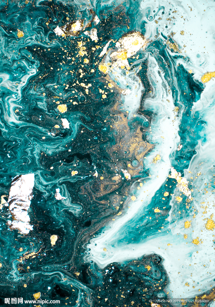 蓝金色大理石纹